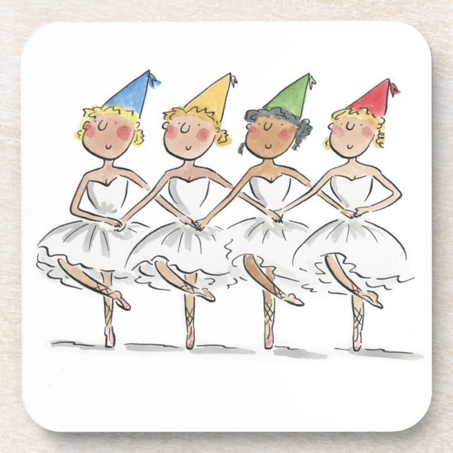 Swan Lake Party Coaster (Front)