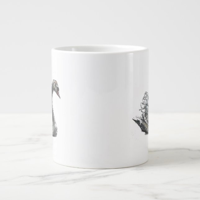 Swan Large Coffee Mug (Front)