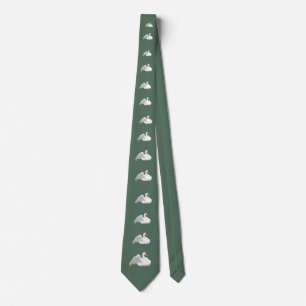 Swan men's tie