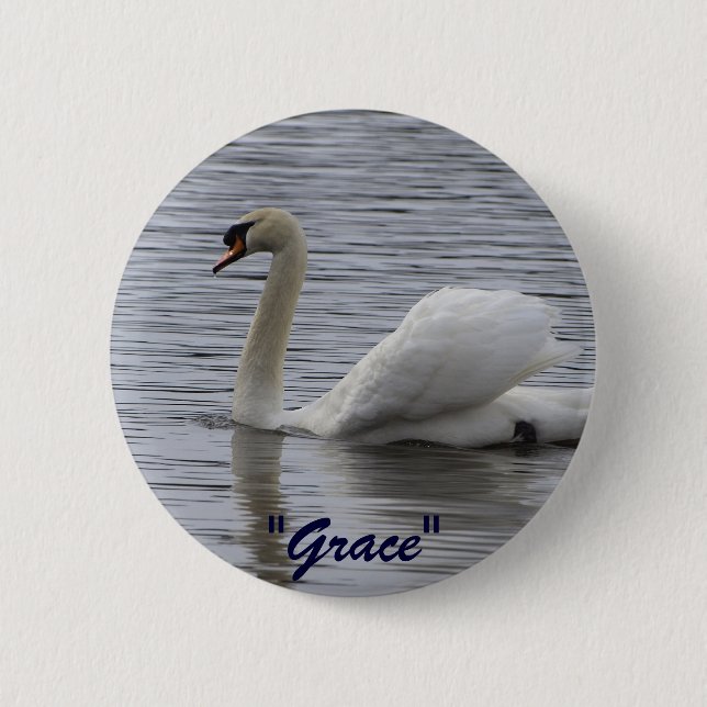 Swan Motivational Gifts 2 Inch Round Button (Front)