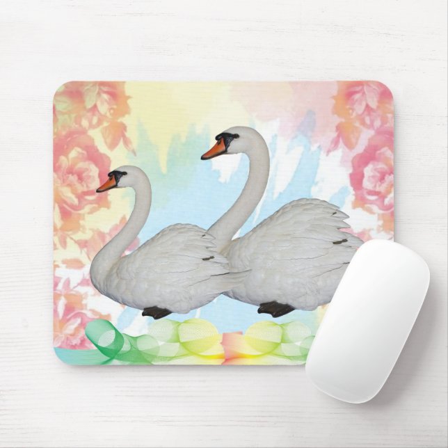 Swan  Mouse Pad! Mouse Pad (With Mouse)