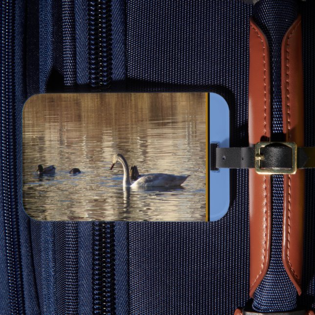 Swan n Ducks Luggage Tag (Front Insitu 4)