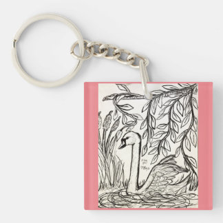 Swan of Serenity Keychain