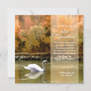 Swan on the Danube Wedding Invitation