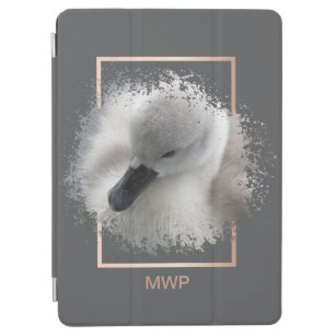 Swan Photograph Grey Abstract iPad Air Cover