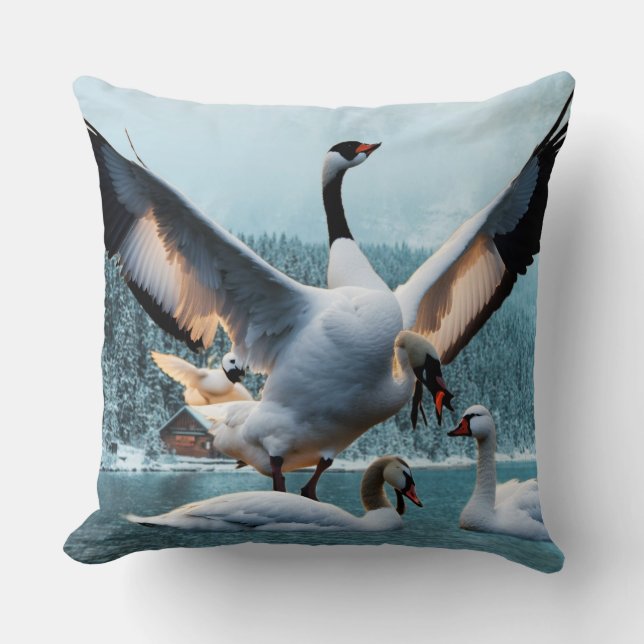 Swan pillow (Front)