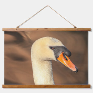 Swan Portrait Hanging Tapestry