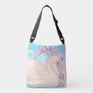 Swan Princess All-Over-Print-Tote-Bag Crossbody Ba Bag
