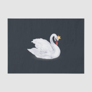 Swan Princess Black and White Tissue Paper