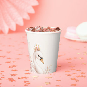 Swan Princess Pink Fairy Tale Birthday Party Paper Cups