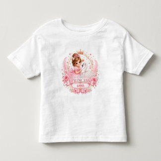 Swan Princess Pink Fairy Tale Birthday Party Toddler T-shirt