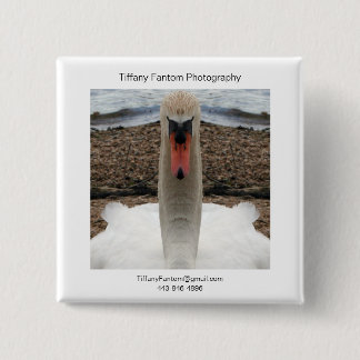Swan Promo Piece 2 Inch Square Button