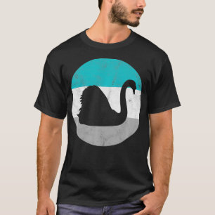 Swan Retro Bird Gift For Men or Boys  T-Shirt