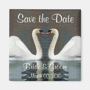 Swan Save the Date Magnets