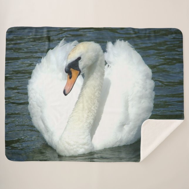 SWAN SHERPA BLANKET (Front (Horizontal))