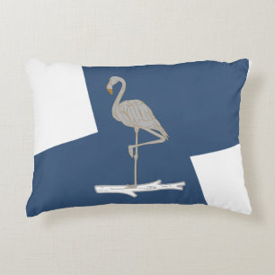 Swan, simple, elegant accent pillow