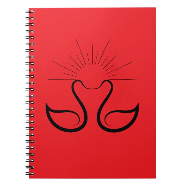 Swan Spiral Photo Notebook (Front)