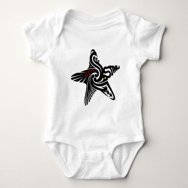 Swan Star Baby Bodysuit (Front)