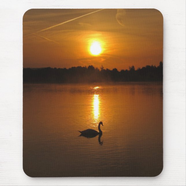 Swan sunset mousepad (Front)