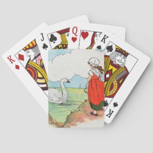 Swan, Swan Over the Sea Mother Goose Nursery Rhyme Playing Cards