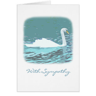 Swan Sympathy card
