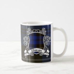 Swan Tartan Shield Coffee Mug