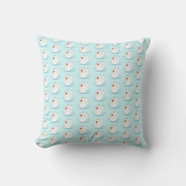 Swan  throw pillow (Front)