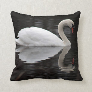 Swan Throw Pillow