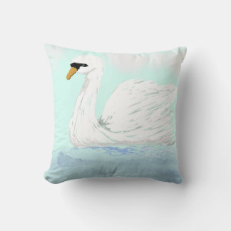 Swan Throw Pillow