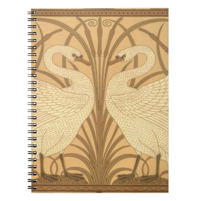 Swan wallpaper design notebook (Front)