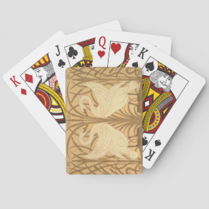 Swan wallpaper design playing cards