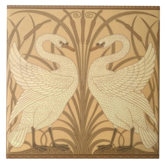 Swan wallpaper design tile (Front)