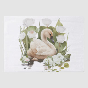 Swan Watercolor Tissue Paper