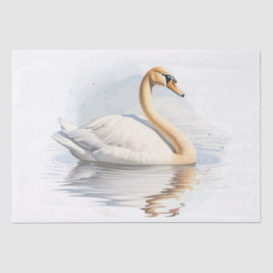 Swan Watercolor Tissue Paper