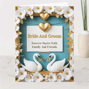 Swan Wedding Frame For Luxury Wedding Decor ✨ Card