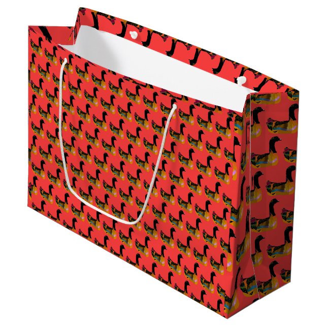 Swan-y Duck Large Gift Bag (Front Angled)