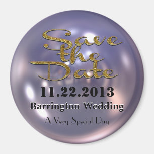 Swank Save the Date  Magnet