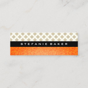 Swank Stylish Patterns Mini Business Card