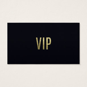 Swanky Faux Gold Leaf Foil "VIP" Typography