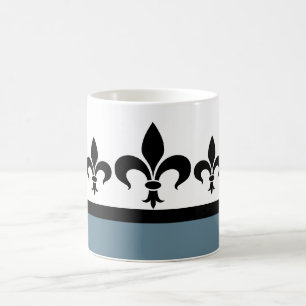 Swanky Fleur De Lis Mug bleu