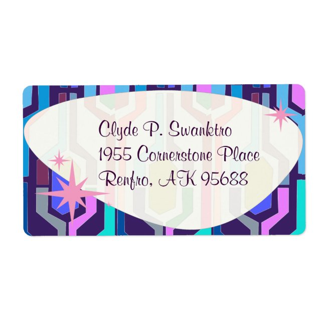 Swanky Motif Fun Retro Luxe Art Design (Devant)