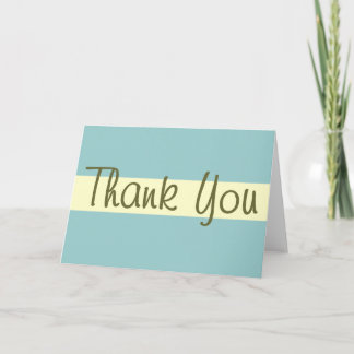 Swanky Thank You Card