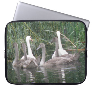 Swans and Cygnets Laptop Sleeve