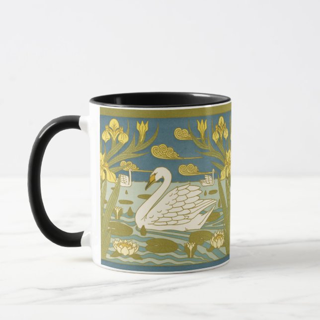 Swans and Irises Mug (Left)