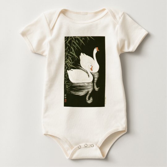 Swans and Reeds Baby Bodysuit