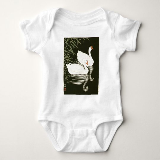 Swans and Reeds Baby Bodysuit