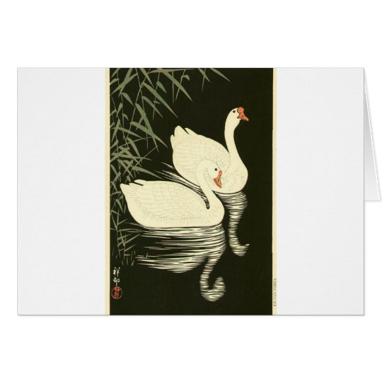 Swans and Reeds Card