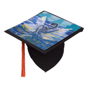 Swans "Art by Kids" Graduation Cap Topper