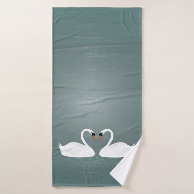 Swans Bath Towel (Bath Towel)