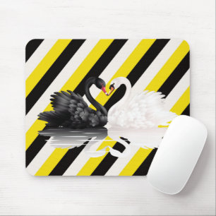Swans Black Yellow Stripe  Mouse Pad! Mouse Pad